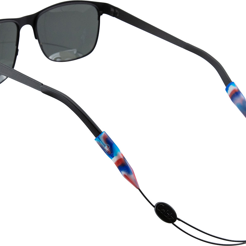 Cablz Zipz Adjustable Colors Red White & Blue Marble