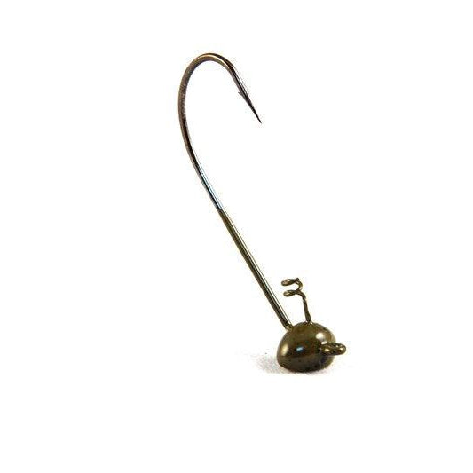 Secret Lures Shaky Head Tail Shaker J-Bend Green Pumpkin