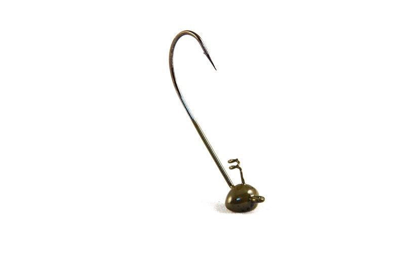 Secret Lures Shaky Head Tail Shaker J-Bend Green Pumpkin