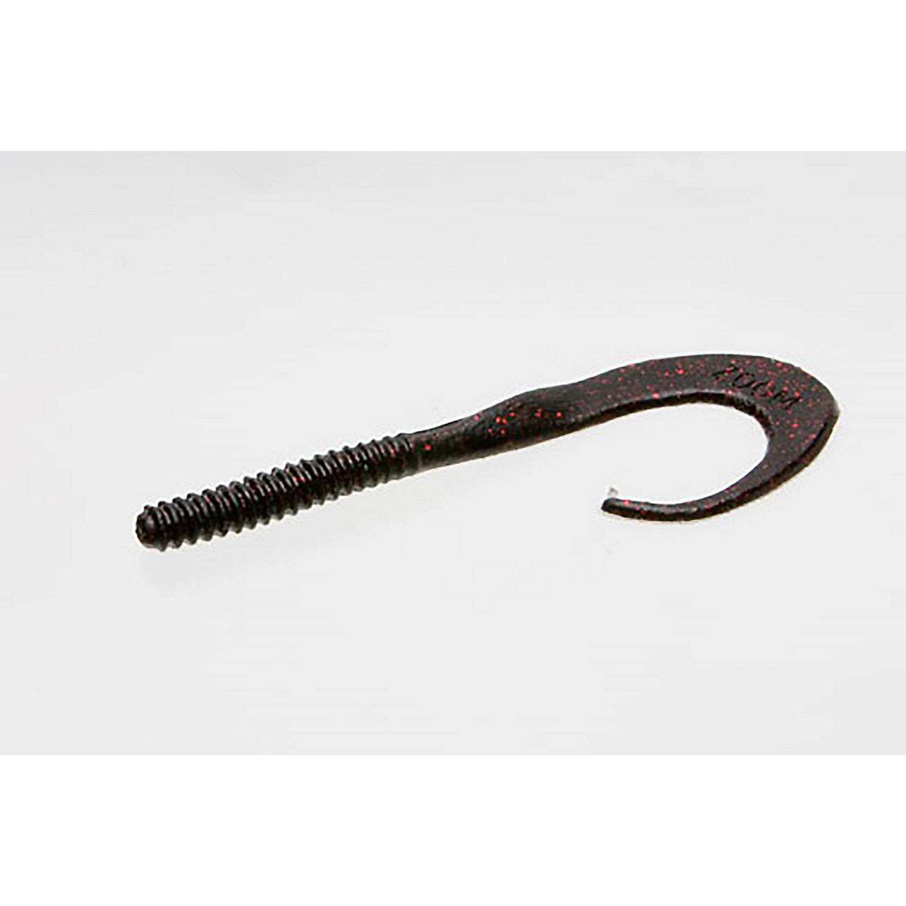 Zoom Big Dead Ringer Worm 8" Black Red Glitter 001