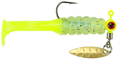 Mr. Crappie Sausage Head Spin Jig Pre-Rigged with Slabalicious Monkey Shine 1
