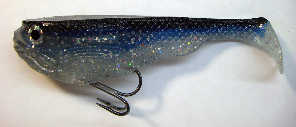 Optimum Bait Baby Line Thru Blue Shad 4"