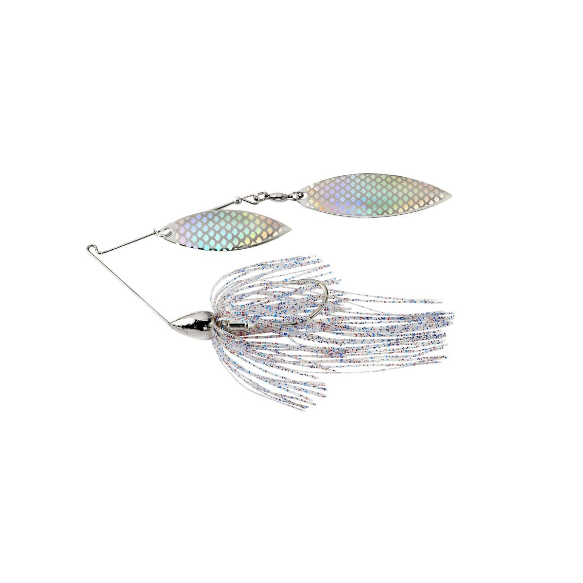 War Eagle Double Willow Spinnerbait Nickel Frame Firecraker - Silver Silver