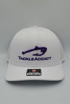 Tackle Addict 3D Embroidered Logo Hats Purple