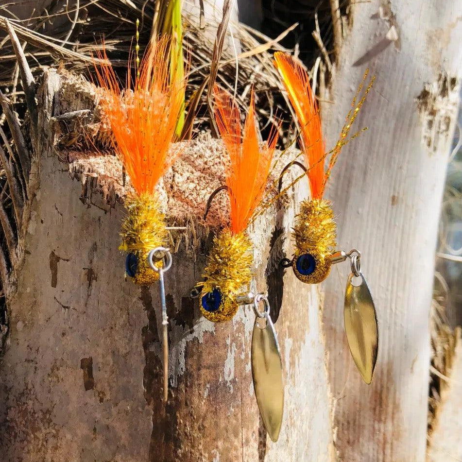 Born to Tie Bladed Jigs Fool's Gold Feather