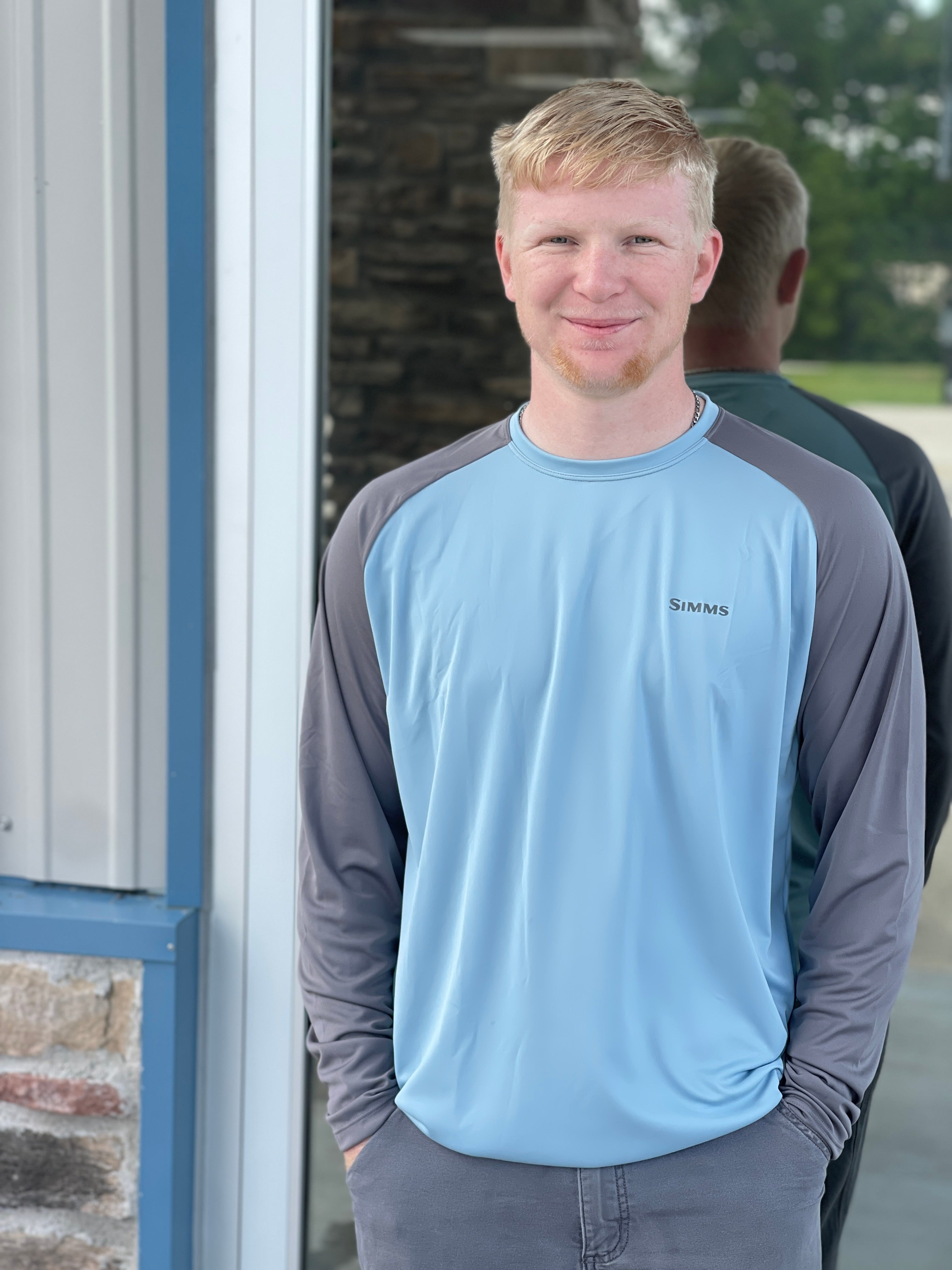 Simms M'S CBP Tech Long Sleeve Steel Blue