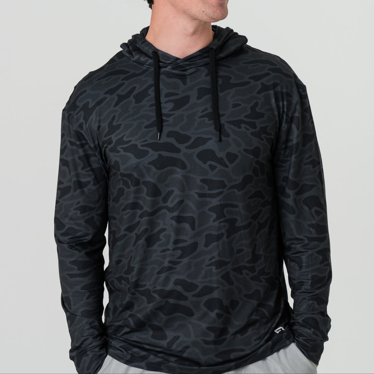 Burlebo Performance Hoodie Black Camo