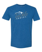 Tackle Addict "Script" T-Shirt Heather Cool Blue
