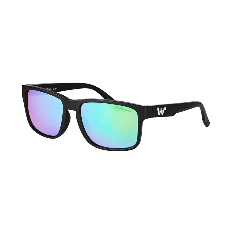 Waterland Men's Sunglass - Sobro Black Green Mirror Poly