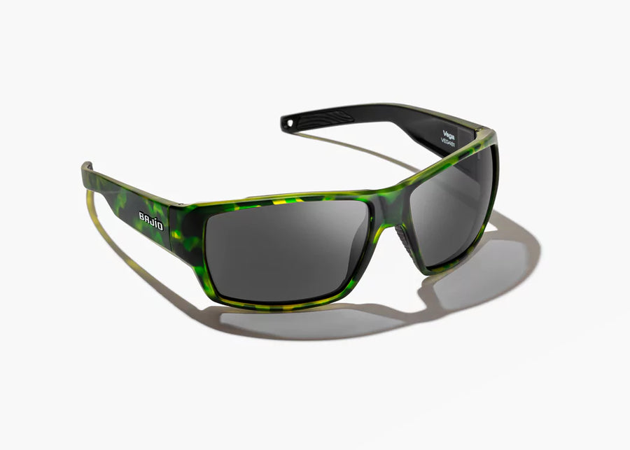 Bajio Vega Sunglasses Green Tortosie Gray Poly
