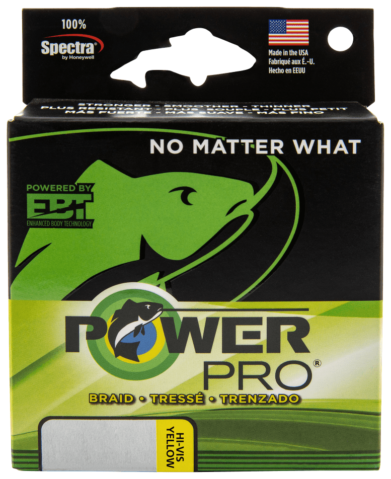 Power Pro Spectra Braided Line - Hi Vis Yellow 8lb-100 Yard