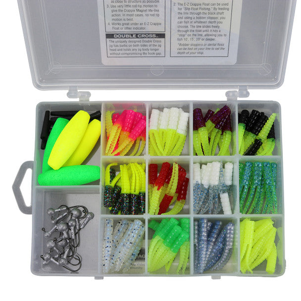 Leland Best Crappie Kit Asst Colors 1/16oz 96pc