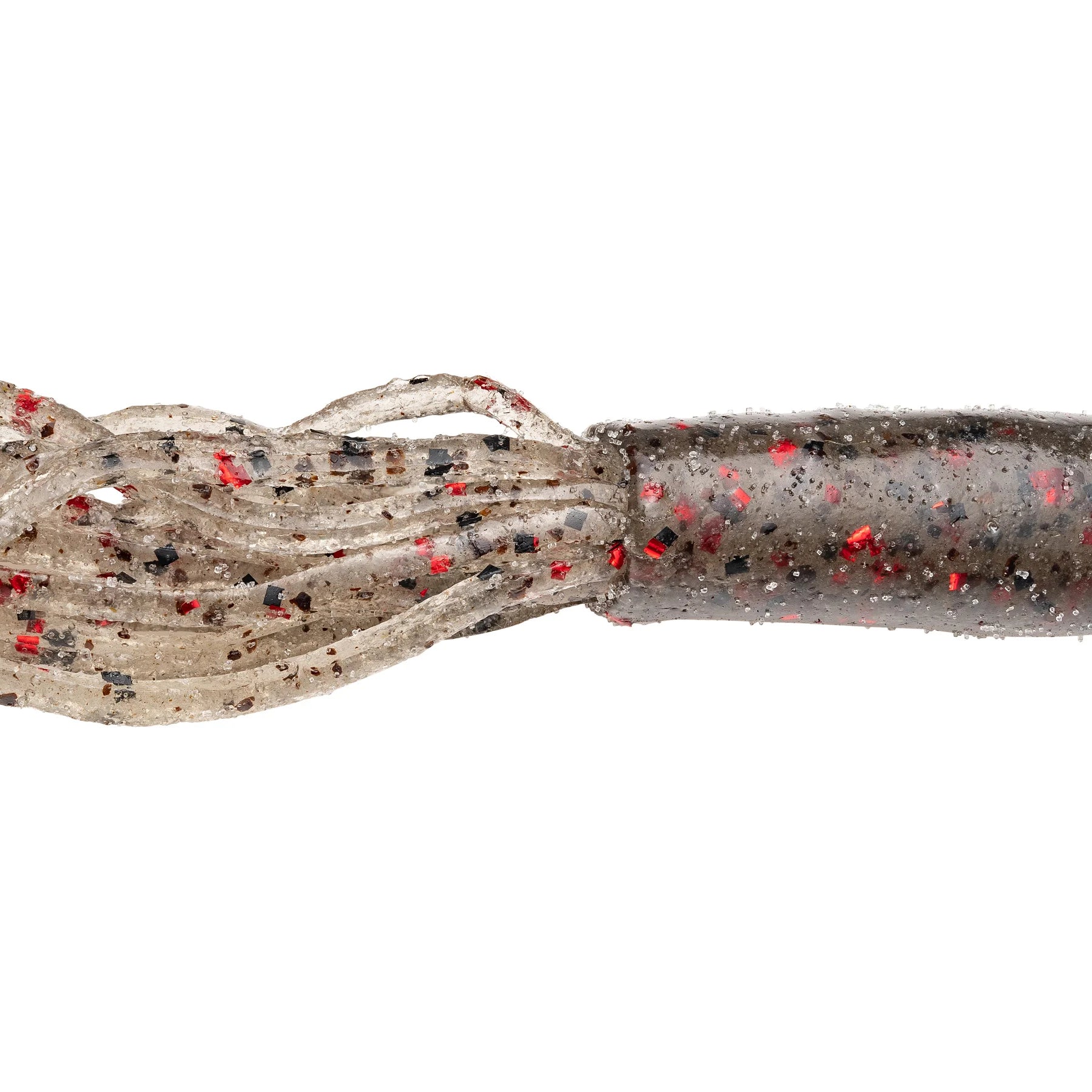 Strike King 2.75" Coffee Fat Tube Smoke Red & Black Flake