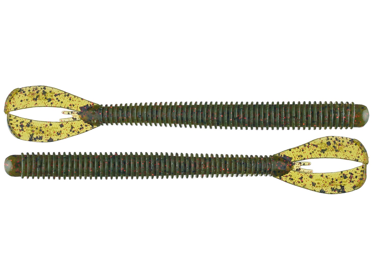 Strike King Rage Twin Tail Menace Worm 6" Watermelon Red Flake