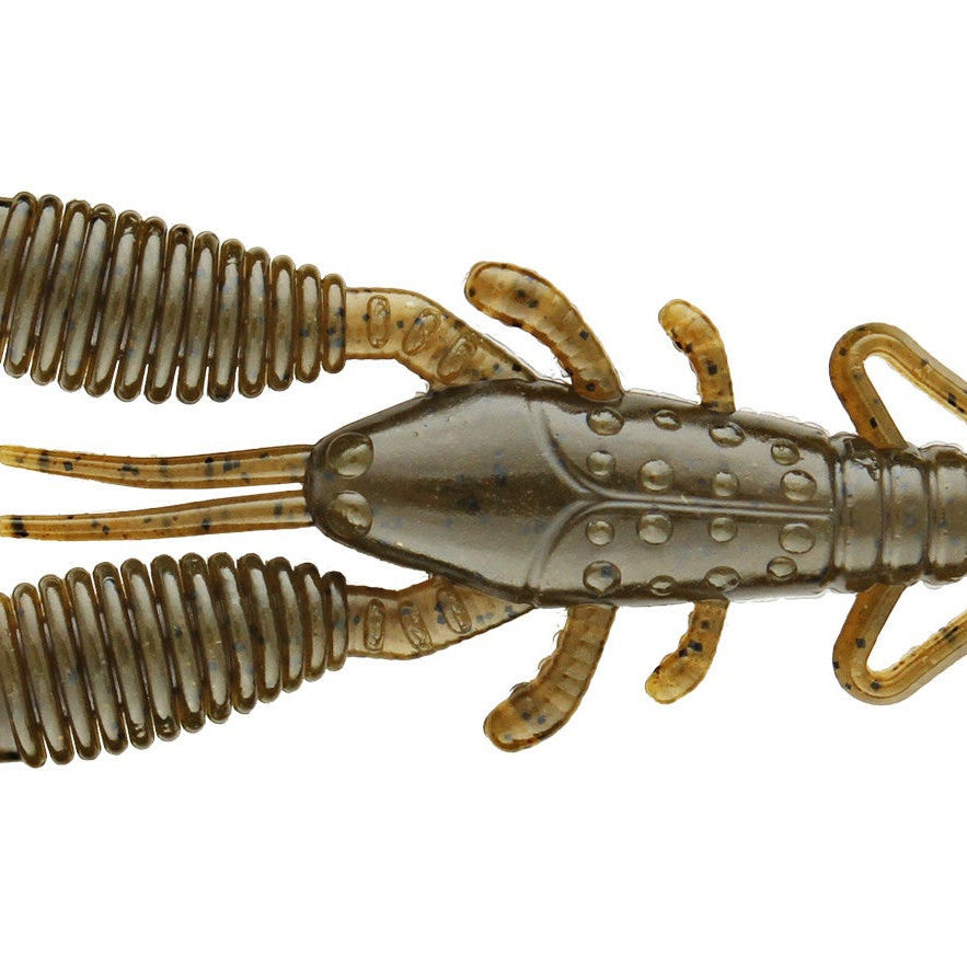 Reins 3″ Ring Craw 6pk Green Pumpkin