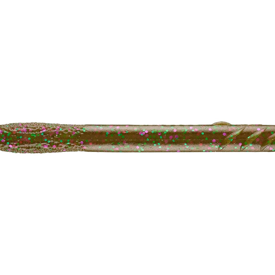 Deps Slender Scat Soft Stick Bait Green Pumpkin Purple & Green Flake #115