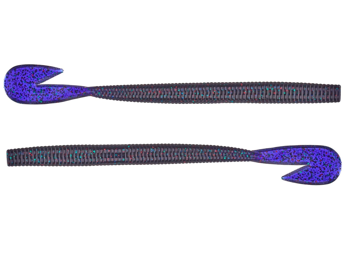 Zoom Magnum Ultravibe Speed Worm 7" 8pk Junebug Red 177**