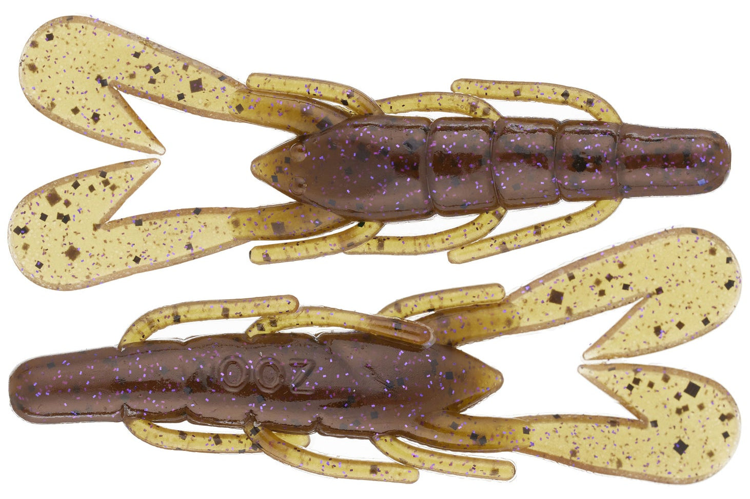 Zoom UltraVibe Speed Craw 3.5" 12pk Green Pumpkin Purple 248**