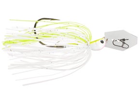 Z-Man Evergreen Chatterbait Jack Hammer Baby Jack Chartreuse White