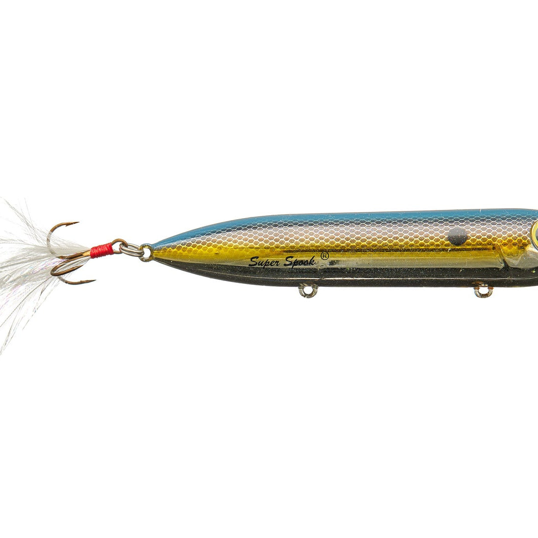 Heddon Feathered Treble Super Spook Walking Bait Foxy Momma