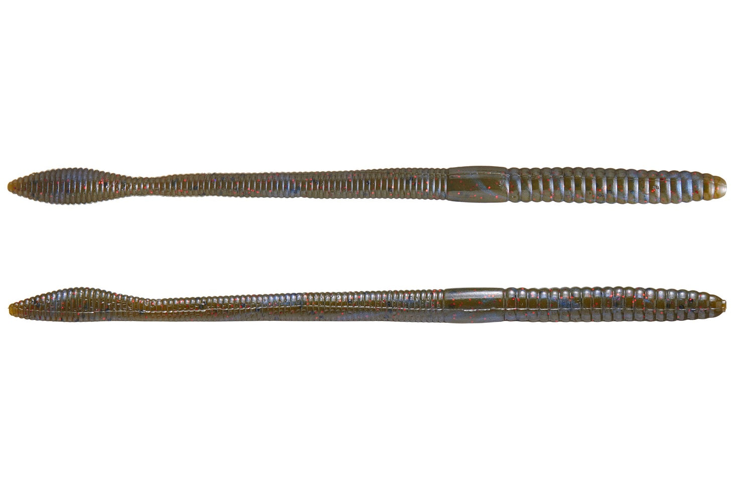 Strike King Finesse Worm 6.5" Blue Craw Red Flake