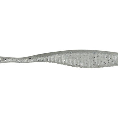 Damiki Armor Shad 7" White Silver Flake