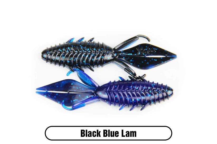 X Zone Lures Pro Series 4" Adrenaline Bug Black Red Flake
