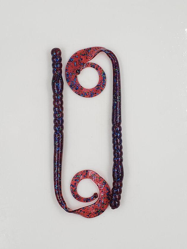 Cross Bait 10.5" Worm Plum Apple