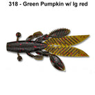 Yamamoto Flappin Hog 3.75" Green Pumpkin w Large Red Flake