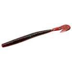 Zoom Magnum Ultravibe Speed Worm 7" 8pk Red Bug 021**