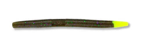 Yamamoto Senko 5” Soft Plastic Stick Bait Green Pumpkin w Chart Tail - 913