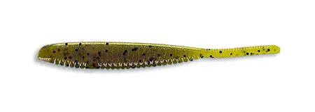 Yamamoto Shad Shape Worm Green Pumpkin Black Flake 297