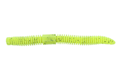 Yamamoto 5.5" Slinko Floater 7pk Chartreuse Black Flake 156
