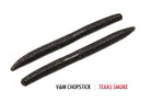 V&M Chopstick Worm 10pk Texas Smoke **