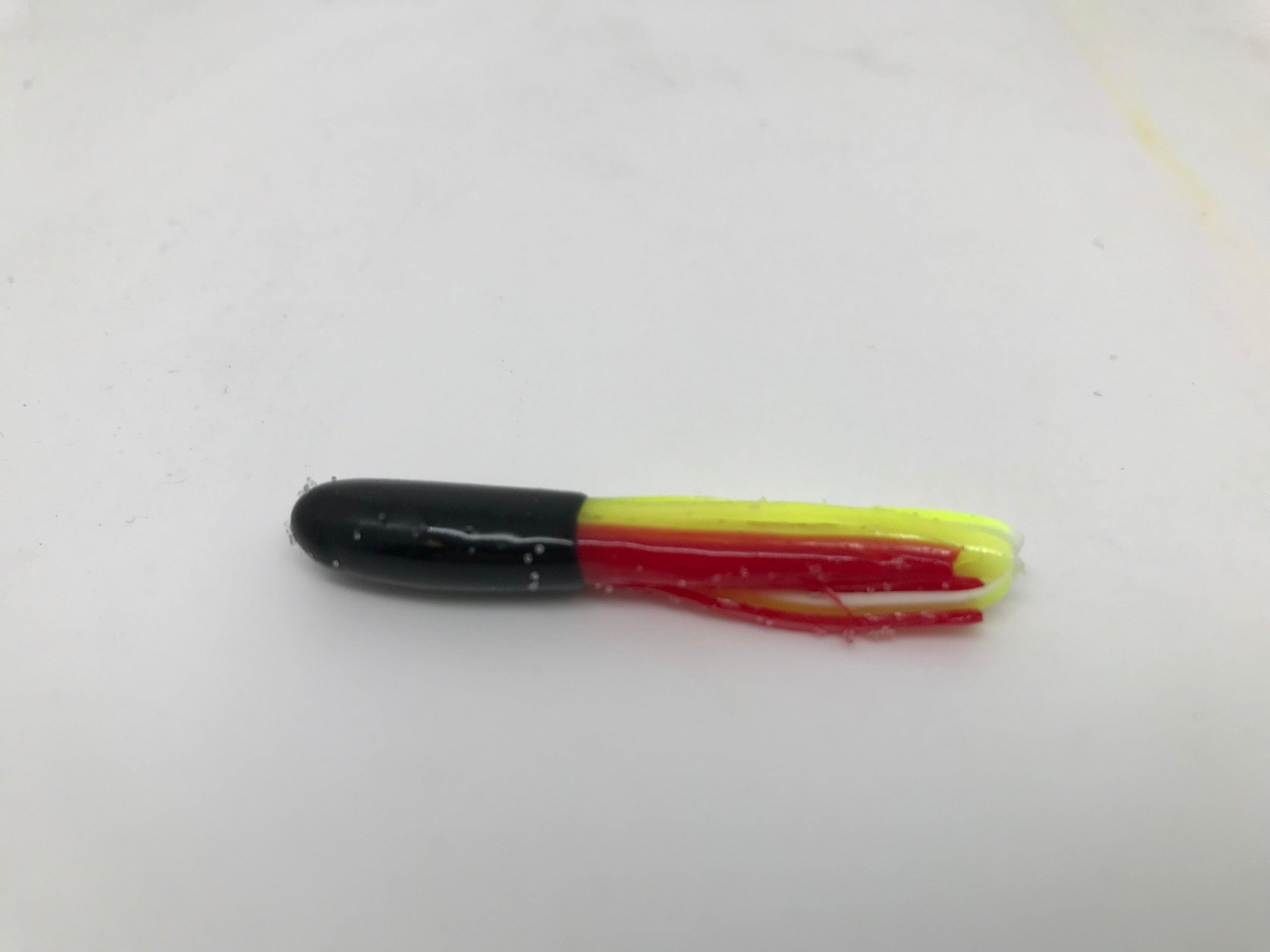 strike king tooty fruity tube blk wht cht rd 1.5''