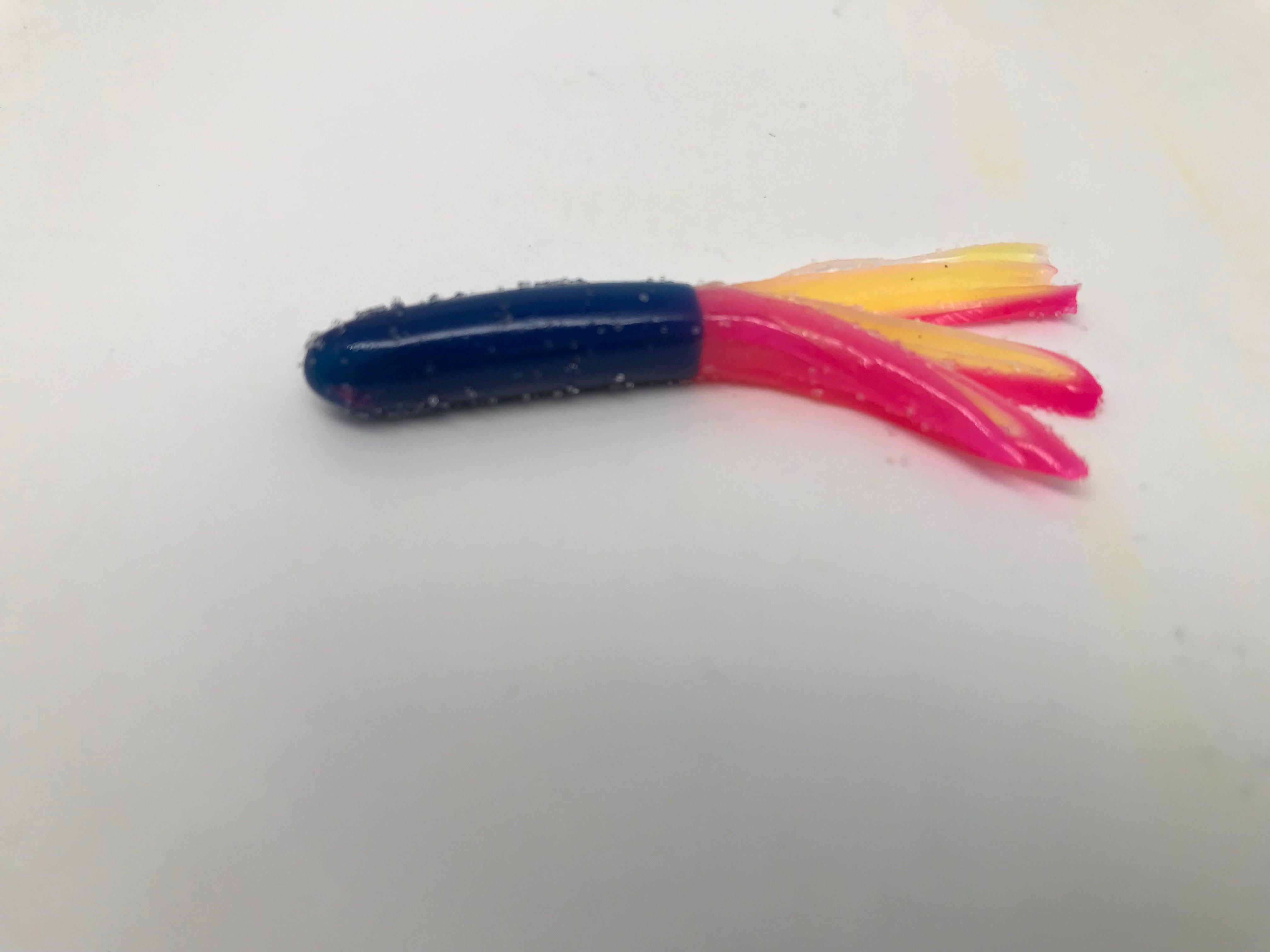 strike king tooty fruity tube blu prl pnk cht 1.5''