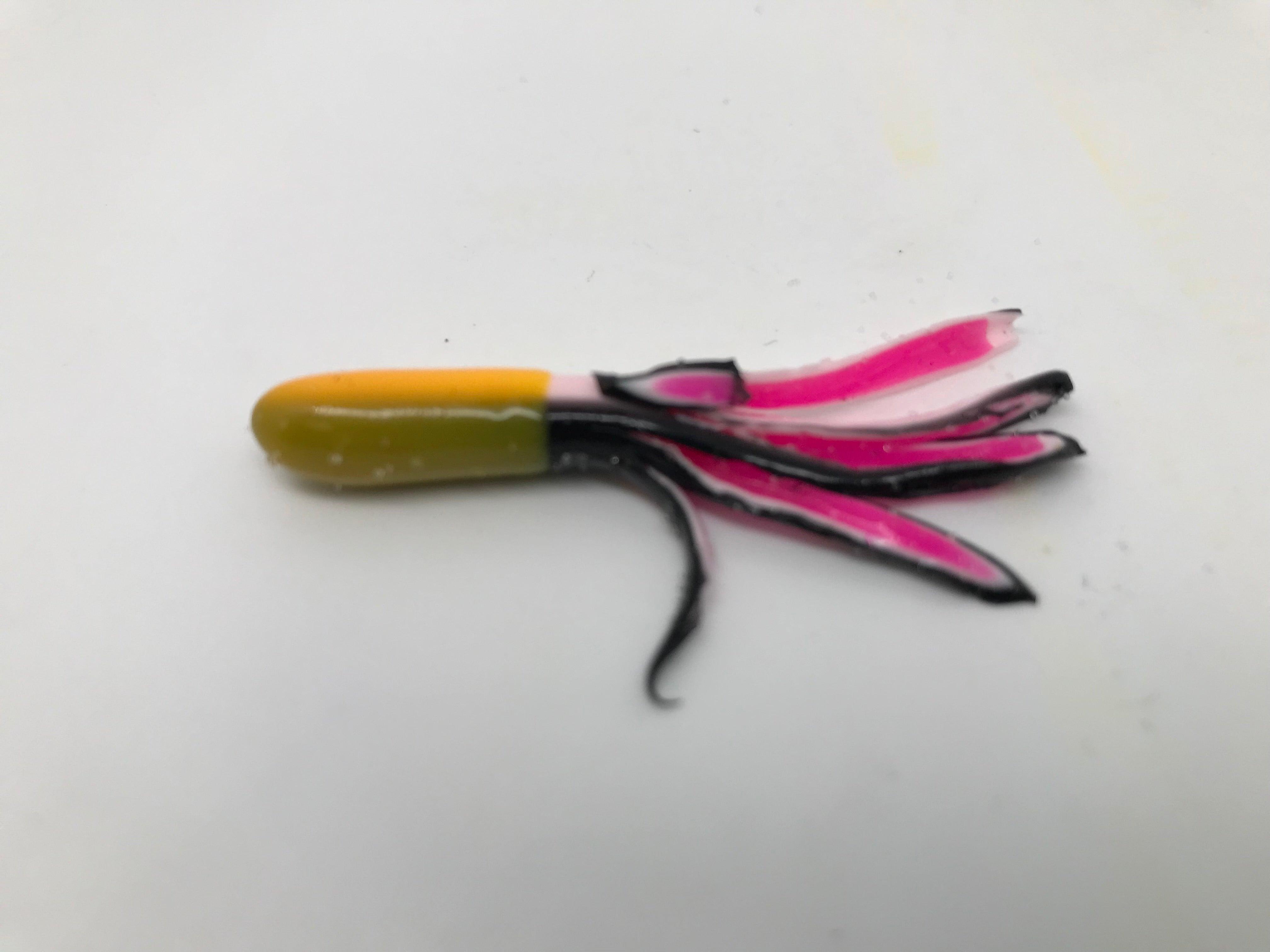 strike king tooty fruity tube yel wht pnk 1.5''