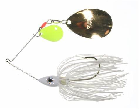 Nichols Lures Pulsator Hoosier Series Spinnerbait 3 8oz Snow Indiana Colorado Chrt Gold
