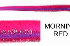 Roboworm Straight Tail 6" Morning Dawn Red Flake