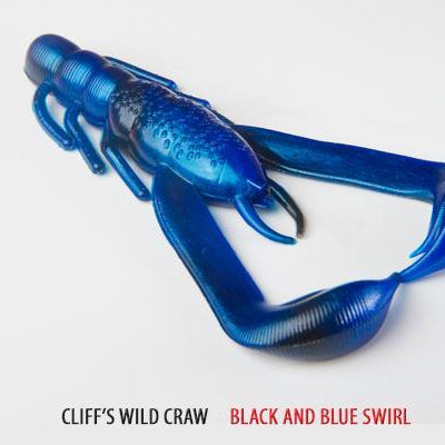 V&M Wild Craw Jr. Black and Blue Swirl**