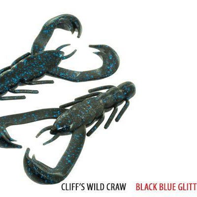V&M Wild Craw Black Blue Glitter **