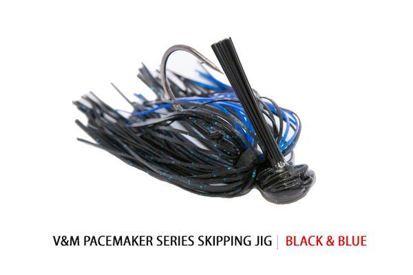 V&M Pacemaker Skipping Jig Black Blue 16oz