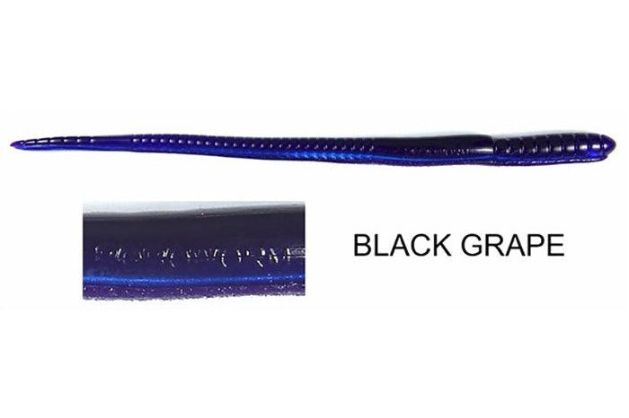 Roboworm Straight Tail 7" Black Grape(D)
