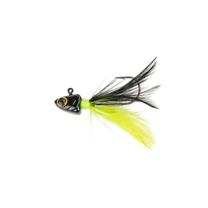 6th Sense Pluck Hair Jigs 3pk Black Neon 1