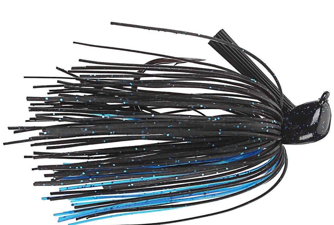 Strike King Skipping Jig Black Blue Flake