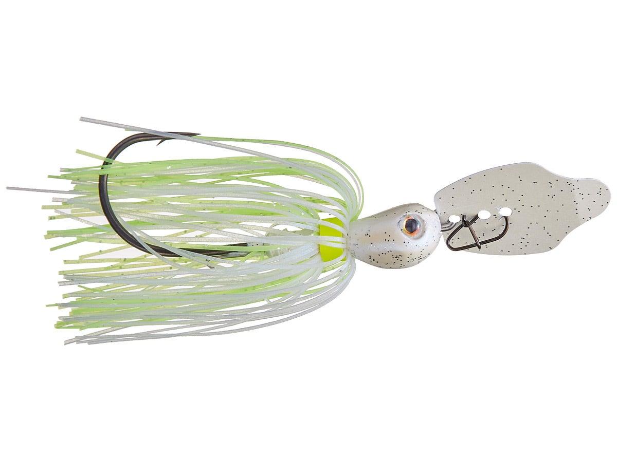Strike King Thunder Cricket Vibrating Jig Chartreuse Blue Glimmer 3 8oz
