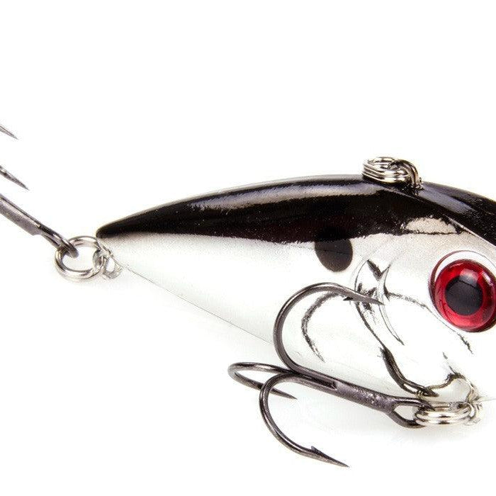 Strike King Red Eye Shad 2-Tap 1/2oz Chrome Black