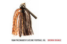 V&M Pacemaker Flatline Football Jig Brown Orange