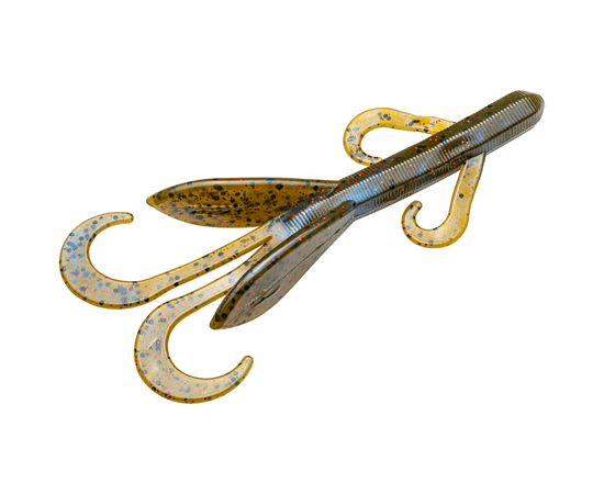 Strike King Game Hawg 4" 8pk Blue Craw Red Flake