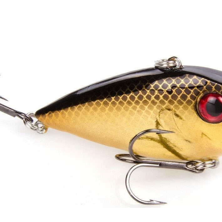Strike King Red Eye Shad 2-Tap 3/4oz Gold Black Back